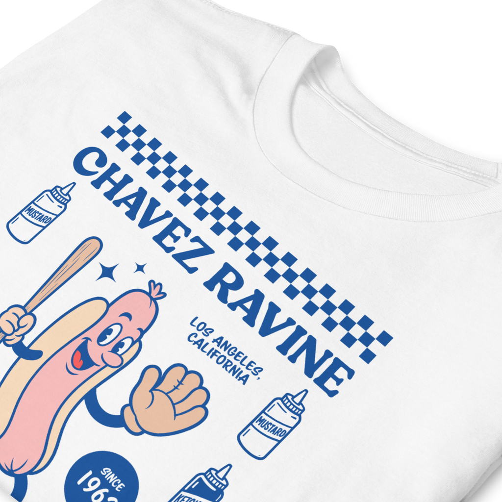 Chavez Ravine 10 Inch Wiener T-Shirt (White)